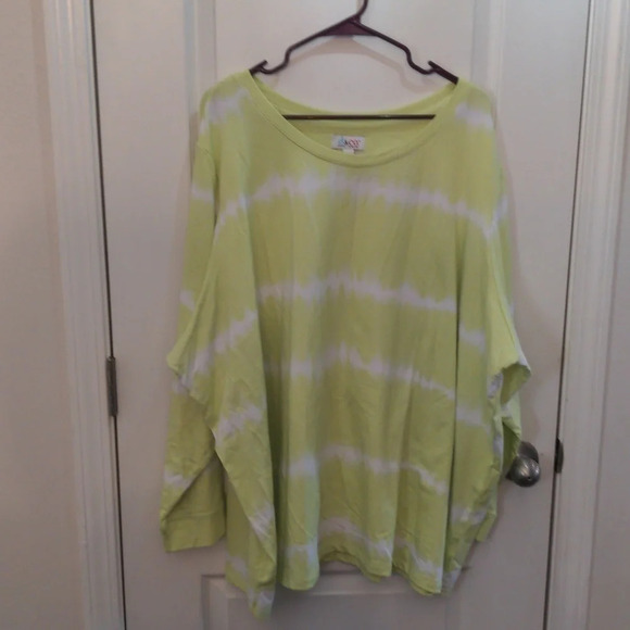 Denim & Co Tie-Dye French Terry Sweatshirt - Picture 1 of 5